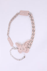 Butterfly Buckle with Diamond Detail Chain Belt