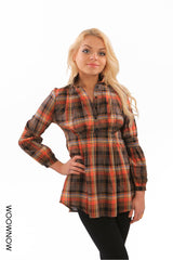 Checked Tunic Shirt