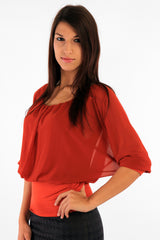 Batwing Sleeve Blouse