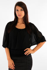 Batwing Sleeve Blouse