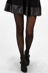 Animal Print Net Tights