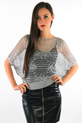 Batwing Metallic Jumper