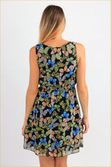 Butterflies Printed Mini Dress