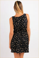 Birds Print Mini Dress