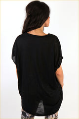 "Umbrella" Dipped Hem Top